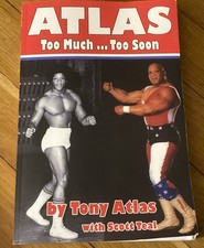WWE  VERY RARE Tony Atlas  Hand SIGNED Autobiography  Book  Autograph