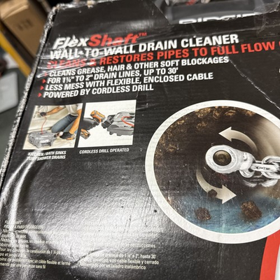 #ad Ridgid FlexShaft K9 12 Wall to Wall Drain Cleaning Machine 74978 Gray $160.00