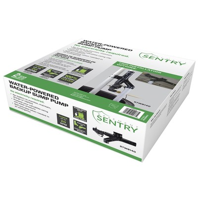 #ad NEW Basement Sentry STWB140 Water Powered Backup Sump Pump $149.95