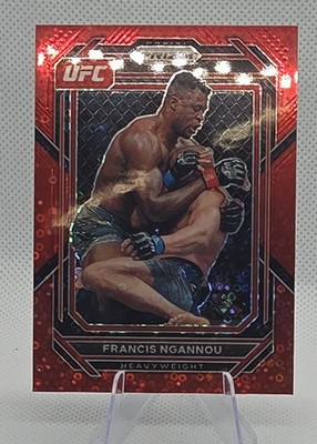 2023 Panini Prizm UFC - Francis Ngannou #117 Red under Card Prizm /99