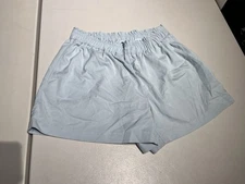 Kit And Ace Shorts Women’s Large Blue Pull On High Waisted Lyocell Polyester