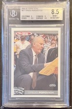2004-05 Topps Total #411 Gregg Popovich - Graded 8.5 NM-MT+ - San Antonio Spurs