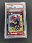 2024 Donruss Rated Rookie Drake Maye #379 Optic Preview Red Pandora Prizm PSA-10