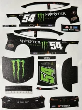 Custom 2025 Ty Gibbs #54 Monster Energy 1/64 Scale NASCAR Peel & Stick Decals