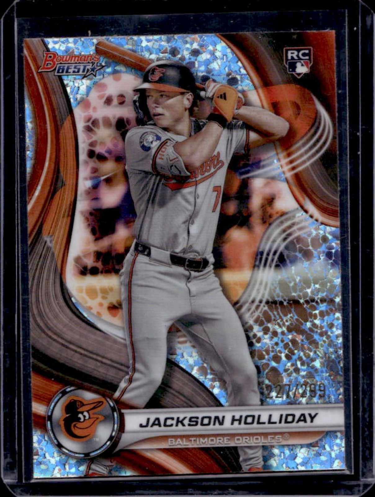 2024 Bowman's Best Jackson Holliday RC Mini-Diamond Refractor #227/299 Orioles