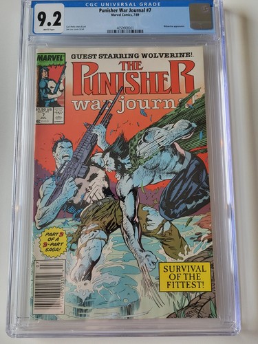 Punisher War Journal #7 1989 CGC 9.2 Newsstand