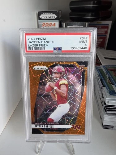 2024 Panini Prizm Jayden Daniels Lazer Prism RC PSA 9