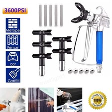 3600psi Airless Paint Spray Gun With Tip Guard Protective Cover Filter Nozzle
