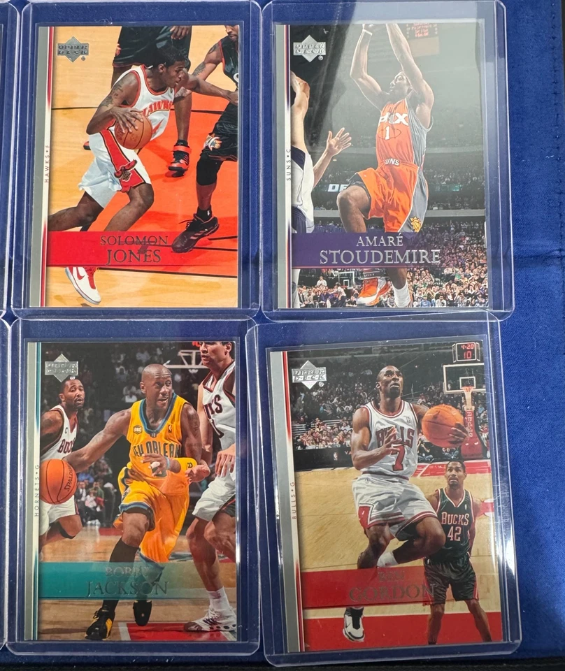 Lote de primera edición 2007-08 Upper Deck (22)- Nowitzki, Fisher, Johnson, Carter Foto 3 de 4