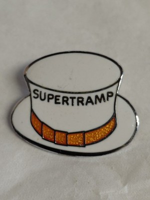 Supertramp Music Pinback Lot - White Hat, Orange Juice, Bone, Scissors Design