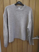 Women's Beige Jumper H&M Size M