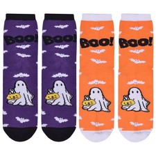A2Z 4 Kids Girls Boys Novelty Halloween Skeleton Boo Spider Web Warm Crew Socks