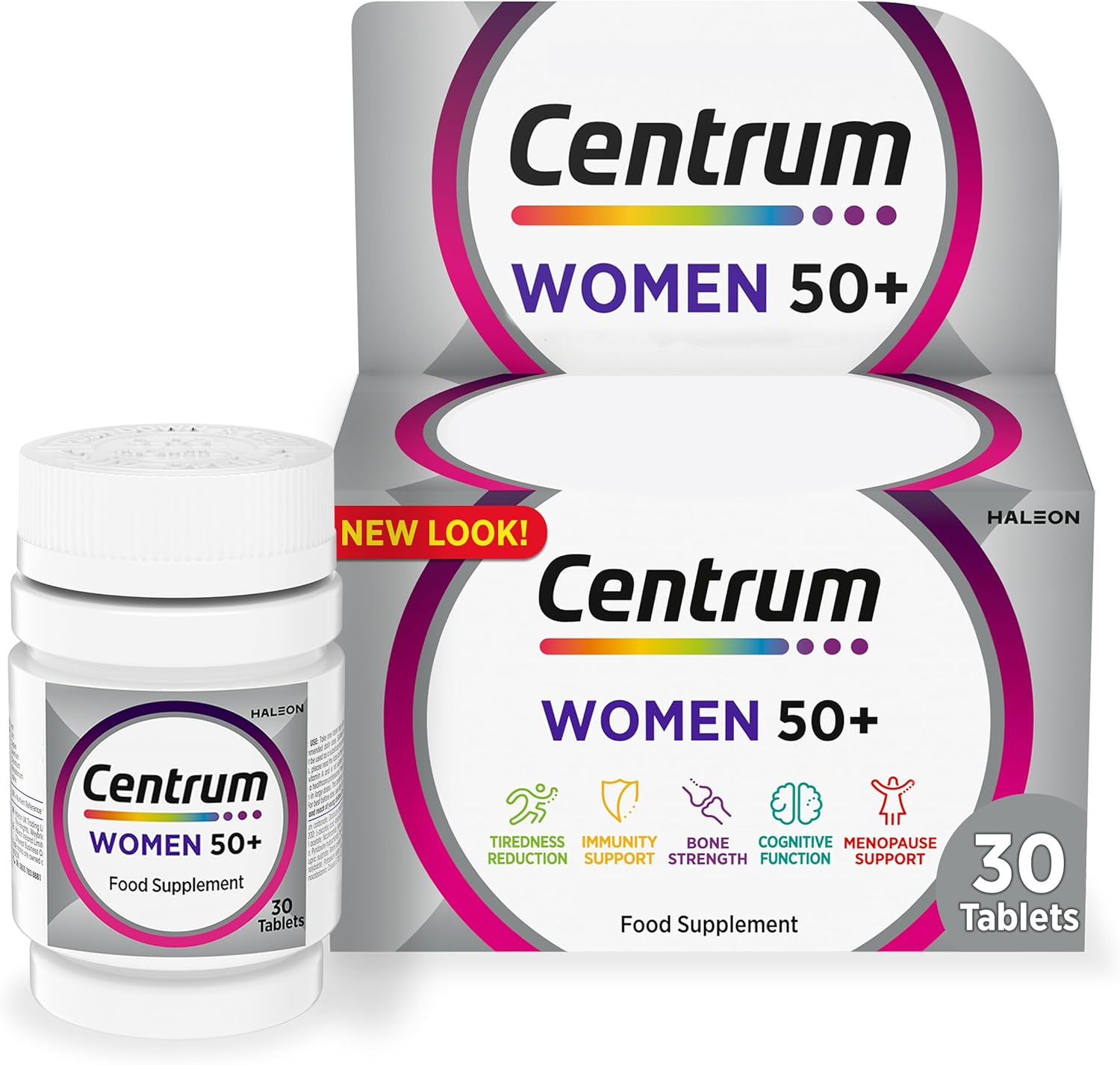 Centrum Women 50+ Multivitamins 30 Tablets | 23 Nutrients | Vitamin D & Iron