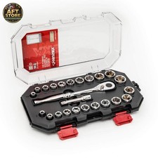 Husky 24-piece 38 Drive Ratchet And Socket Set