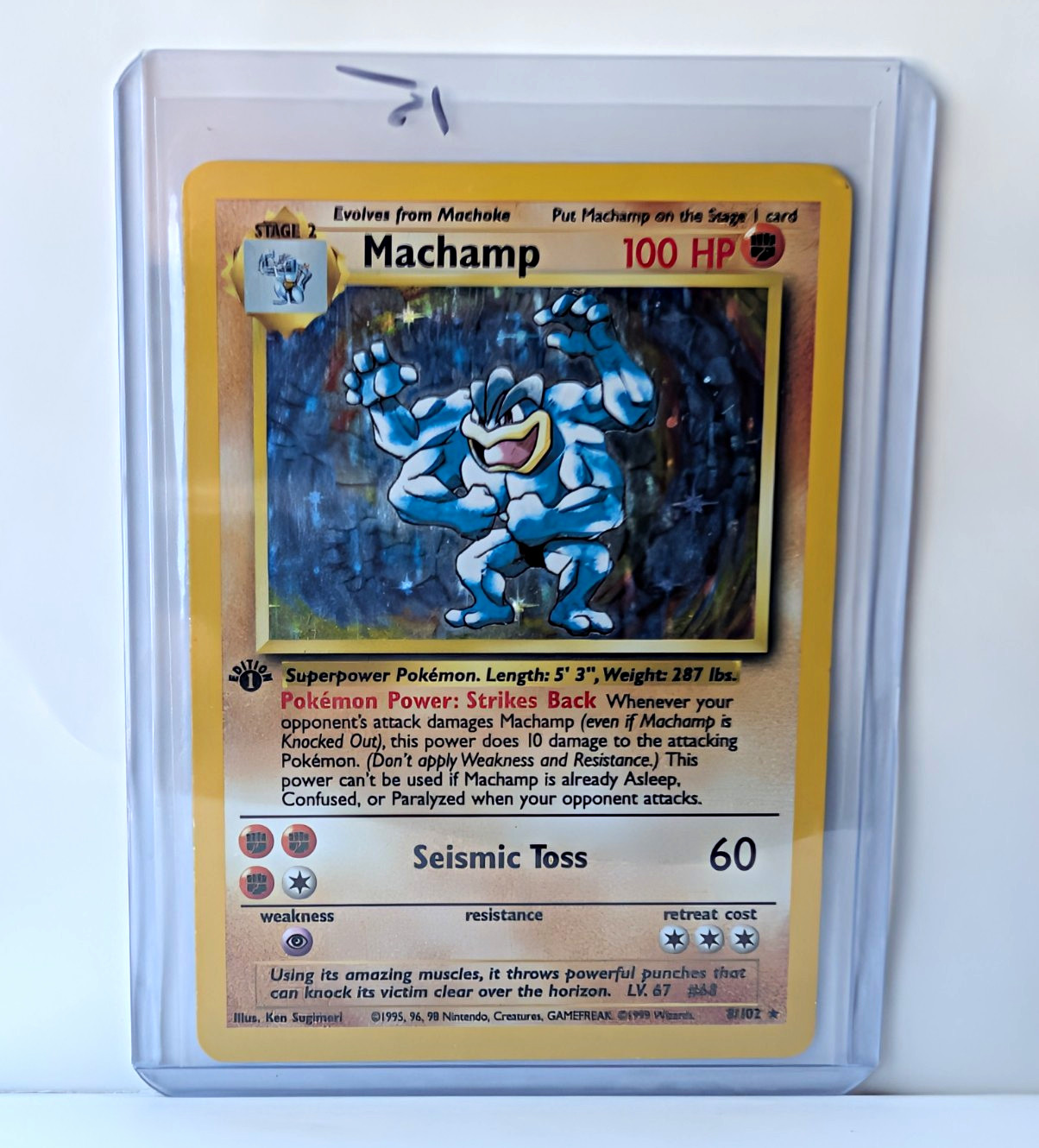 Pokemon TCG Machamp 8/102 Deck Exclusives 1st Holo Eng 100 HP Stage 2