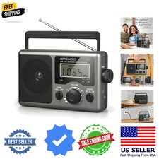 Portable Shortwave Radio with Best Reception,AM FM Transistor,LCD Display,Tim...