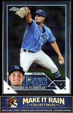 Shane McClanahan 2023 Topps Chrome #169 Tampa Bay Rays Baseball