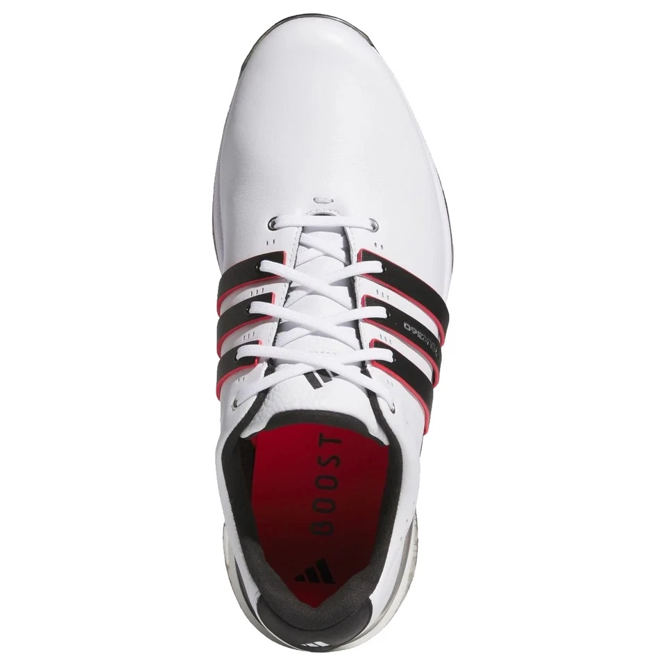 Zapatos de golf Adidas Tour360 25 Boost de cuero impermeables sin clavos para hombre, NUEVO Foto 3 de 4