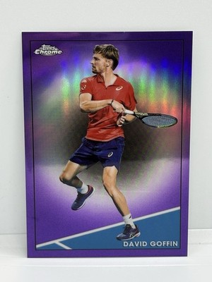 2021 Topps Chrome #26 David Goffin Purple Wave #/199