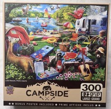 MasterPieces Campside LITTLE RASCALS 300 EZ Grip Large Puzzle Larry Jones Summer