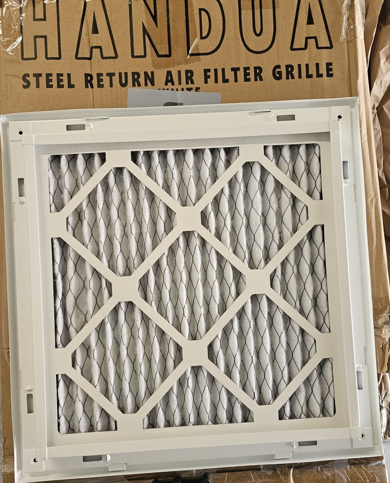Fits 14x14 Duct Opening | Filter Included Steel Return Air Filter Grille by...