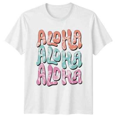 Aloha Hawaii Tropical Travel Herren T-Shirt Damen Tee Grafik Unisex Top