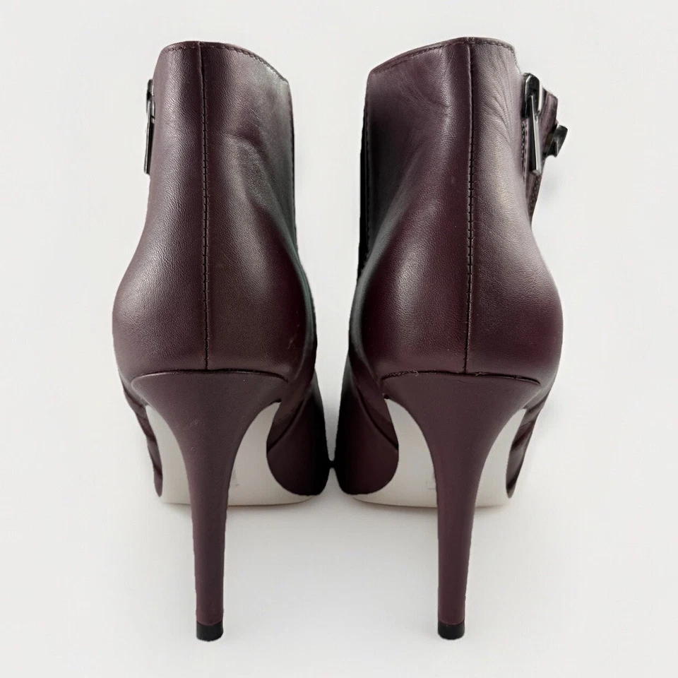 Tahari Women’s Ankle Boot Heels Burgundy Size 7 - Image 2 of 4