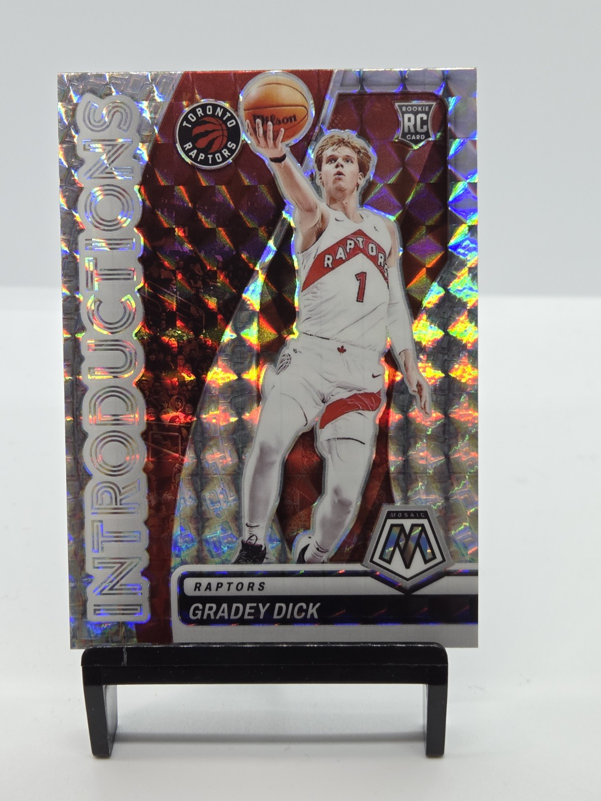 2023-24 Panini Mosaic Gradey Dick Introductions Rookie Mosaic Prizm Raptors #6