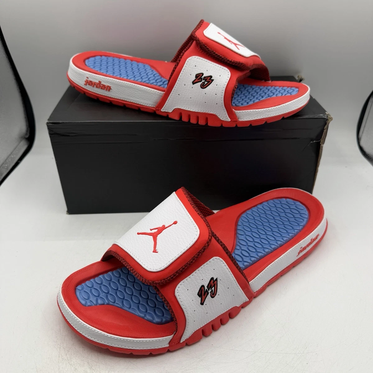 Jordan Blue Slide Sandals for Men for sale | eBay