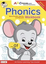 ABCmouse.com Phonics Word Families 80 Page Workbook with Stickers