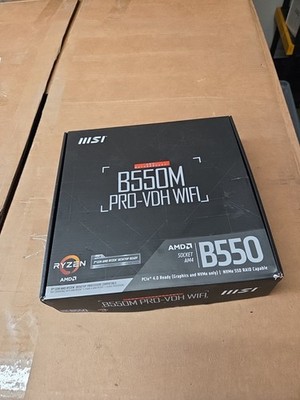 MSI B550M PRO-VDH WIFI MicroATX Motherboard AMD AM4 DDR4 HDMI PCIe M.2