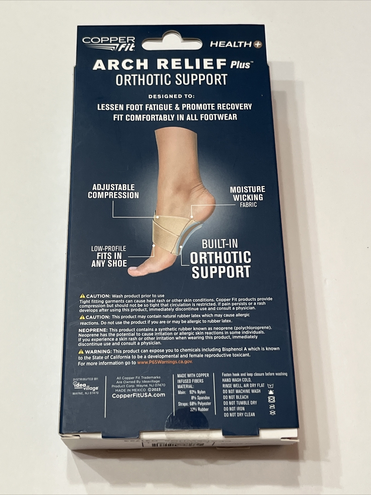 Copper Fit Health Unisex Arch Relief plus with BuiltIn Orthotic