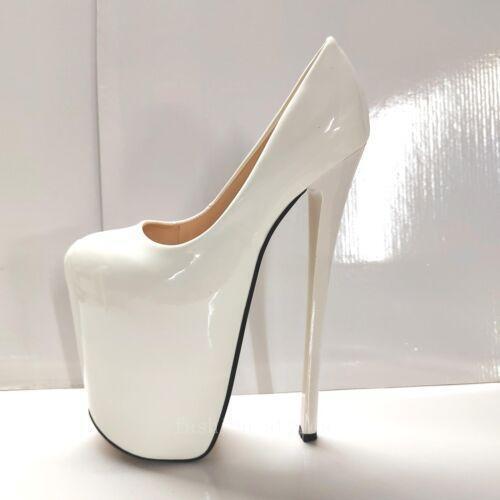 Zapatos de salón de club nocturno con plataforma de aguja de 22 cm para mujer - Imagen 12 de 28