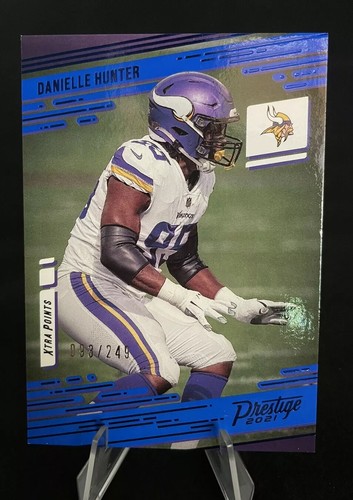 Danielle Hunter 2021 Prestige Xtra Points Platinum PARALLEL Blue /249 Vikings