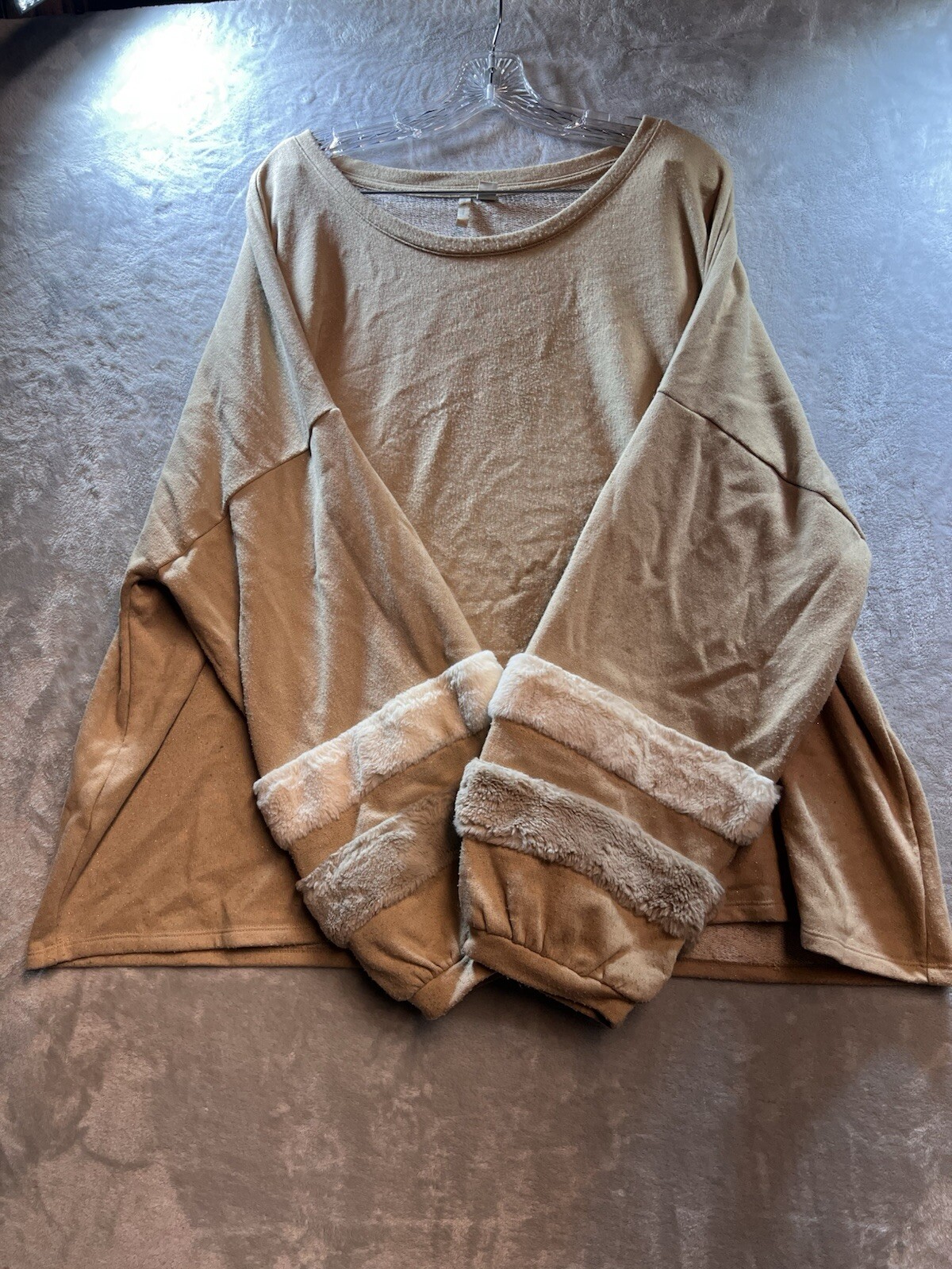 Cato Womens Long Sleeve Pullover Faux Fit Sleeve Size 26 Stained