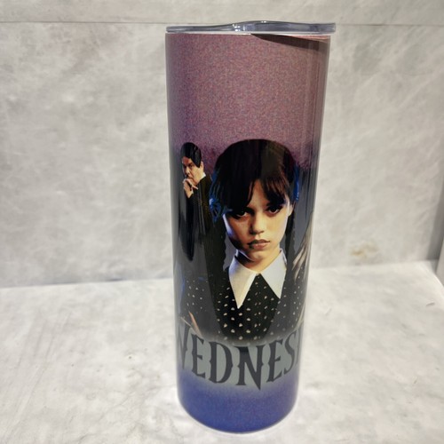 Wednesday Addams 20oz Tumbler, Wednesday Addams, Cute Tumbler - Picture 6 of 7
