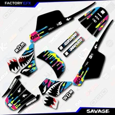 CMYK Savage Racing Graphics kit fits Yamaha PW50 PW 50 All Years Custom