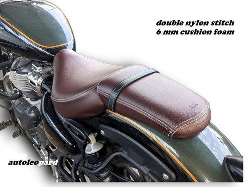 Funda asiento bicicleta royal enfield super meteor 650 - Imagen 4 de 6