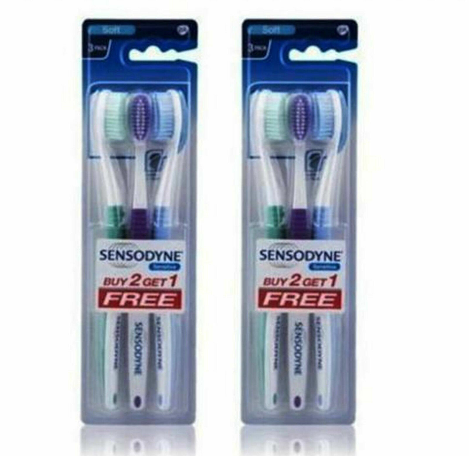 Sensodyne Toothbrush 6 Pcs Sensitive Teeth Soft Bristles Oral Care - Free Ship