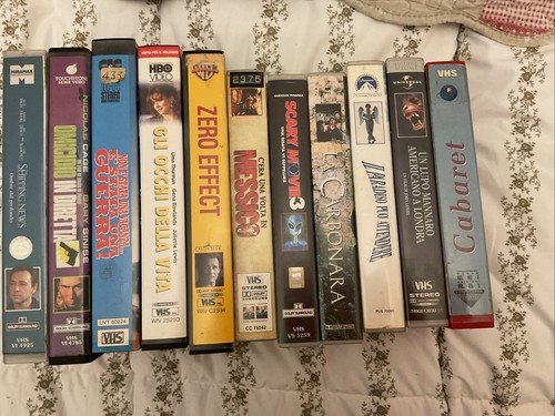 11 (UNIDICI) FILM in VHS PAL Titoli Vari Lingua Italiana ( Vedi Elenco)