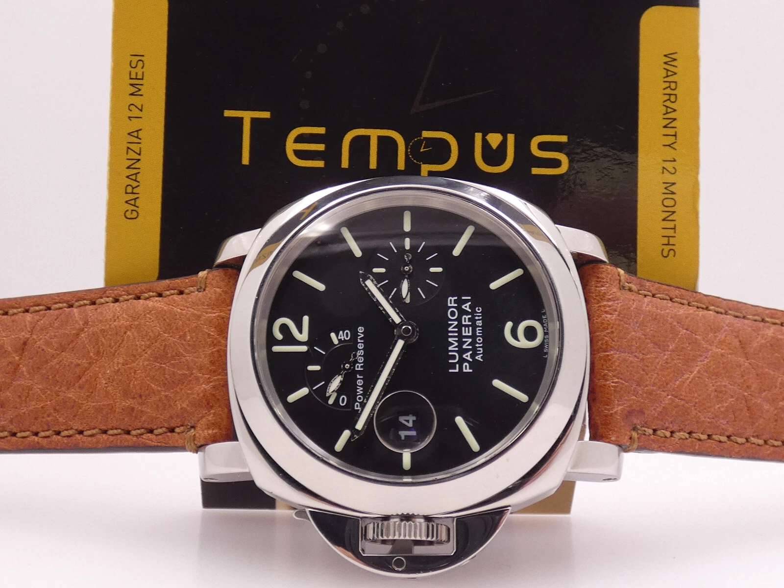 Panerai — PANERAI LUMINOR MARINA LEFT POWER RESERVE PAM00123 L.E. FULL SET STICKERS WATCH