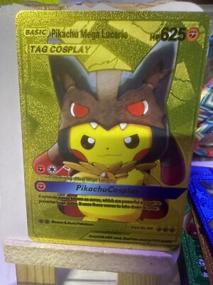 Mega Lucario Lime ColorPokemon Pikachu Cosplay VCOS Card Fan Art
