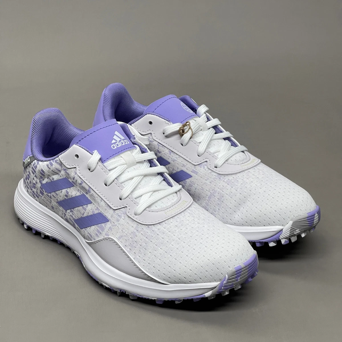 ADIDAS Golf Shoes JR S2G SL Waterproof Youth Sz 6 White Lime
