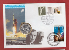 LANDUNG AUF DEM MOND **  NUMISBRIEF MIT MEDAILLE