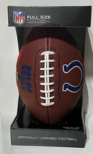 INDIANAPOLIS COLTS NFL LICENSED FULL SIZE RAWLINGS GAMETIME FOOTBALL FREE SHIP