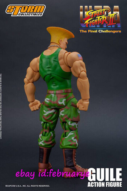 Original Storm Toys Guile-Figura Ultra Street Fighter II, modelo