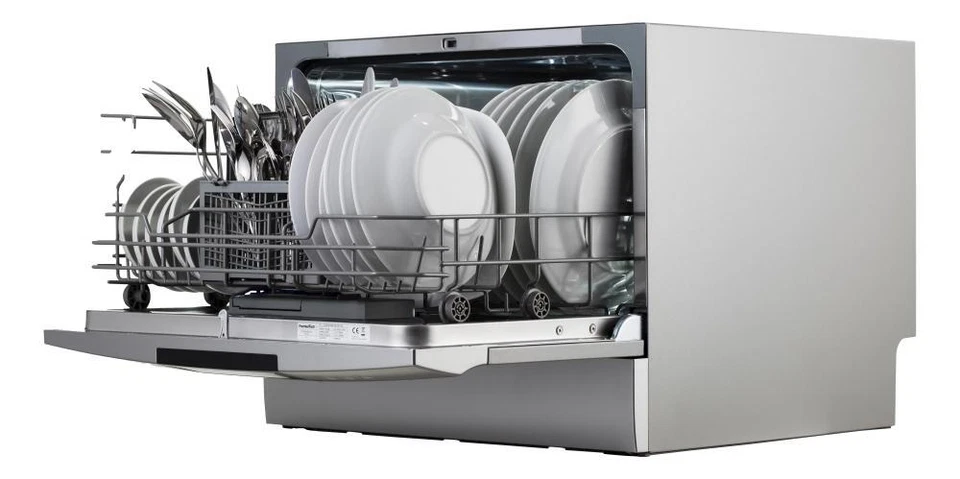 Mini Lavastoviglie compatta 6 coperti libera installazione PremierTech PTLS6S - Immagine 2 di 4