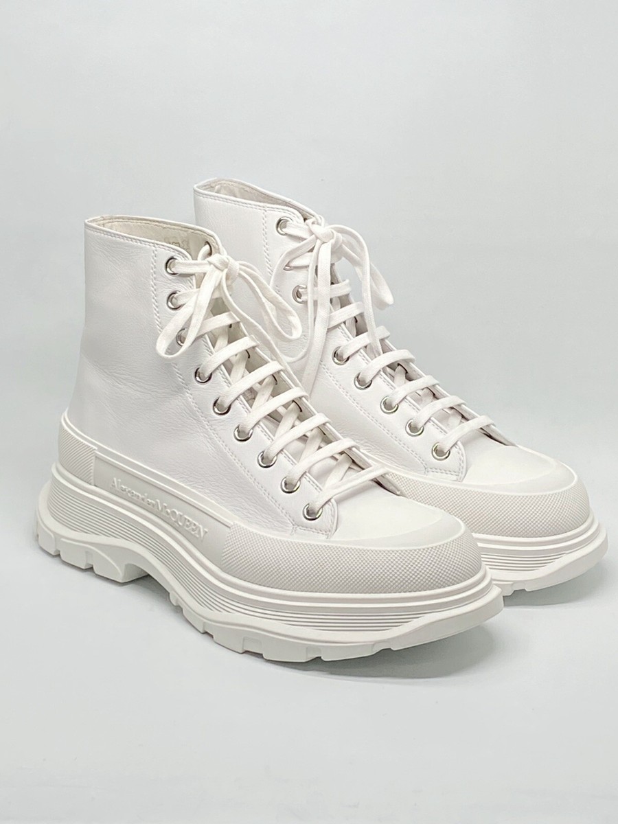 Alexander McQueen Men's Tread Slick Leather Boot size 43/us size