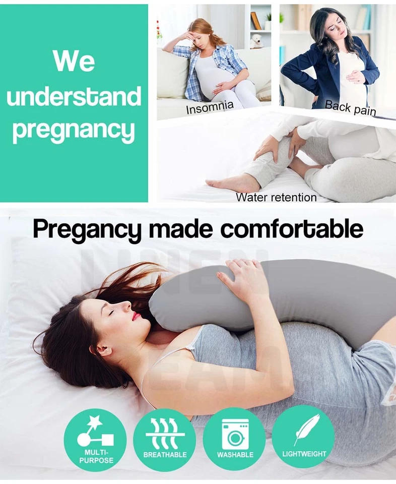 Aus Made Maternity Pillow Pregnancy Nursing Body Support Feed Multi Purpose - image 2 of 4
