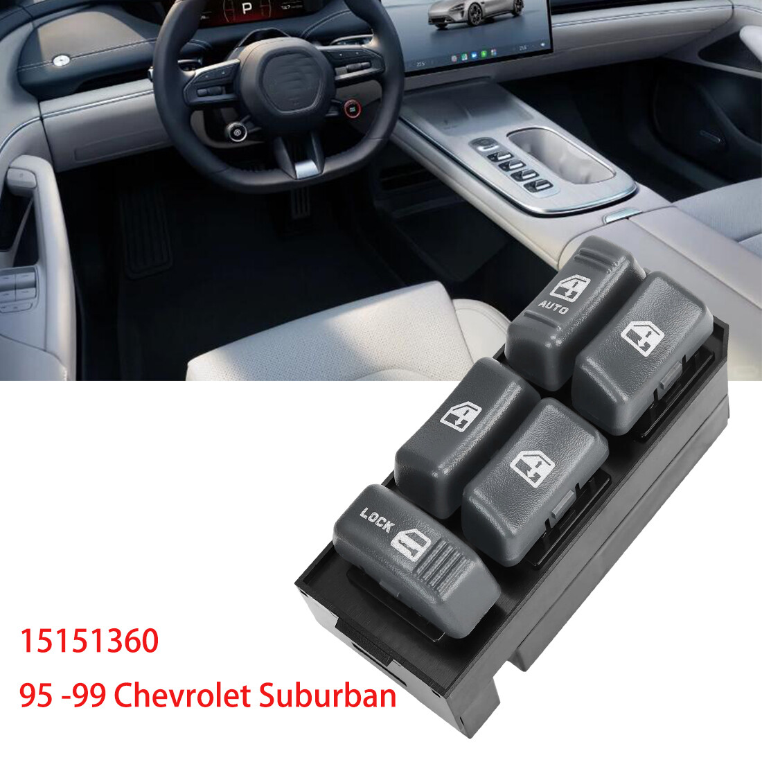 Driver Side Master Power Window Control Switch For Chevy Blazer Tahoe GMC Yukon